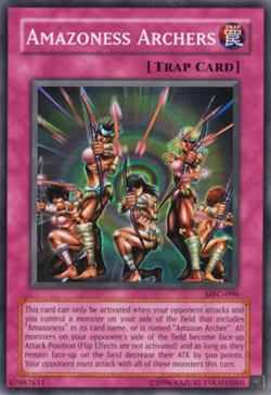 Yugioh! LP Amazoness Archers - MFC-096 - Super Rare - Unlimited Edition Lightly - Image 1