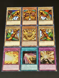 Exodia Full 5 Piece Set + Incarnate + Obliterate!!! + Blaze + Rage | YuGiOh! - Image 1