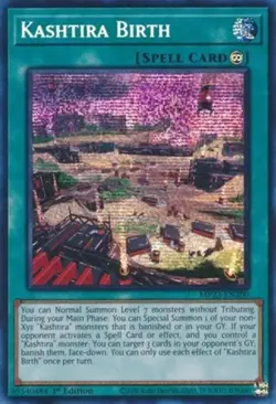 Yugioh! Kashtira Birth - MP23-EN200 - Prismatic Secret Rare - 1st Edition Near M - Image 1