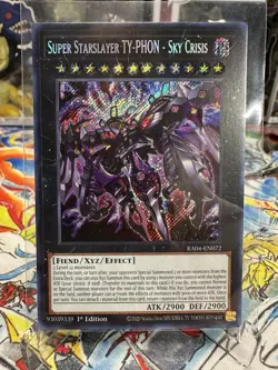 Yugioh Super Starslayer TY-PHON-Sky Crisis RA04-EN072 Secret Rare NM - Image 1