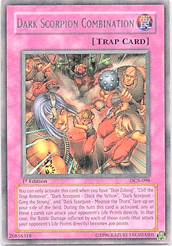 Dark Scorpion Combination DCR-098 YU-Gi-Oh! Light Play 1st Edition - Image 1