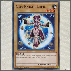 Gem-Knight Lapis - SECE-EN012 - Common 1st Edition Yugioh - Image 1