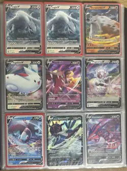Pokemon Binder Full Of EX, V, And Vstar Cards From The Past Few Years - W/binder - Image 1