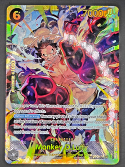 One Piece CCG: Monkey.D.Luffy OP10-118 SEC Royal Blood English Holo Foil NM Card - Image 1