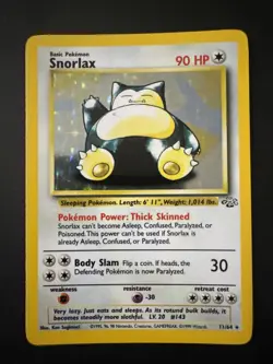 Pokemon TCG Snorlax Holo Rare Unlimited Card 11/64 Jungle Set 1999 WOTC Vintage - Image 1