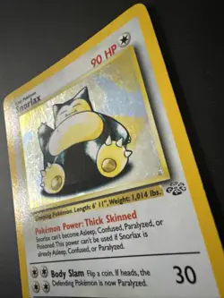 Pokemon TCG Snorlax Holo Rare Unlimited Card 11/64 Jungle Set 1999 WOTC Vintage - Image 2