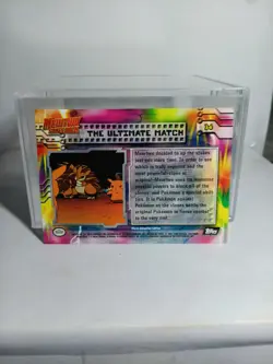 THE ULTIMATE MATCH #34 TOPPS BLACK Label MEWTWO STRIKES BACK POKEMON CARD NM Vtg - Image 2