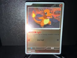 Charmander 011 2025 Pokemon Phantasmal Flames Reverse Holo Card NM+ - Image 1
