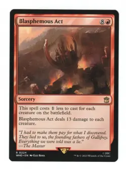 MTG - Blasphemous Act - Universes Beyond: Doctor Who - Near Mint - Image 1
