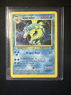 2000 Pokemon GYARADOS Base Set 2 HOLO RARE Card 7/130 WOTC 2nd Edition! - Image 1