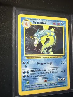 2000 Pokemon GYARADOS Base Set 2 HOLO RARE Card 7/130 WOTC 2nd Edition! - Image 2