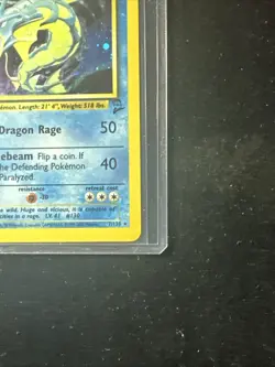 2000 Pokemon GYARADOS Base Set 2 HOLO RARE Card 7/130 WOTC 2nd Edition! - Image 4