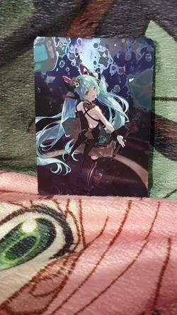 Goddess Story LASER RARE HATSUNE MIKU VOCALOID ANIME WAIFU CARD - Image 2