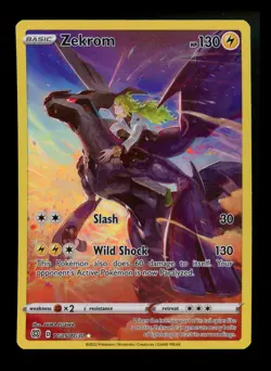 Zekrom TG05/TG30 Brilliant Stars 2022 Holo Rare IR Pokemon Card TCG - Image 1