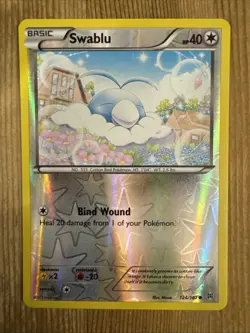 Swablu 124/162 XY BREAKthrough Pokemon TCG Card Reverse Holo NM - Image 1
