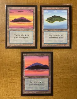 MTG?ISLAND Land SET? Collectors’ Edition MINT 1993 Mark Poole Art UNPLAYED - Image 1