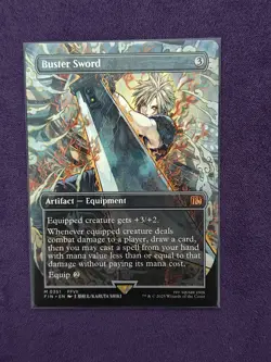 MTG Buster Sword (Borderless) Final Fantasy Regular #0351 FIN - Image 1