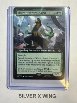 Lizard, Connors's Curse (Extended Art) x1, MTG, Marvel's Spider-Man, SPM, NM - Image 1