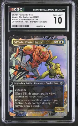 SP//DR, PILOTED BY PENI Marvel's Spider-Man Borderless Foil U CGC 10 MTG - Image 1