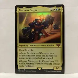 MTG Marneus Calgar Magic: The Gathering Warhammer 40K Foil Mythic #175 - Image 1