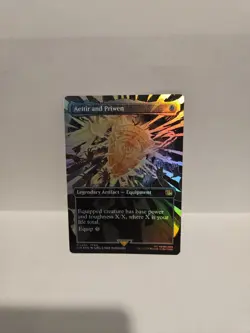 Aettir and Priwen (Borderless) Final Fantasy Foil Near Mint Magic The Gathering - Image 1
