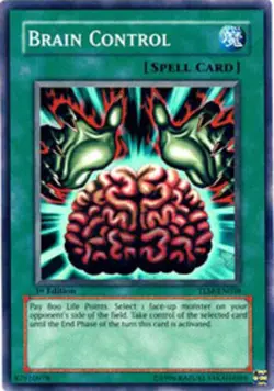 Yugioh! HP Brain Control - TLM-EN038 - Super Rare - 1st Edition Heavily Played, - Image 1