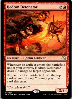 Magic the Gathering Hedron Detonator March of the Machine Commander MTG - Image 1