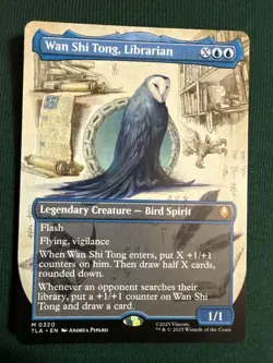 MTG Avatar BORDERLESS FIELD NOTES M Wan Shi Tong, Librarian #0320 On Hand - Image 1