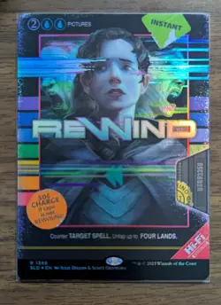 MTG Rewind Foil from Secret Lair Drop NM - Image 1