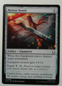 Meteor Sword *Uncommon* Magic MtG x1 Avatar: The Last Airbender - Image 1