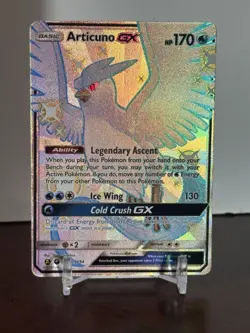 Articuno GX SV54/SV94 Full Art - Pokemon English Hidden Fates Shiny Vault - NM - Image 1