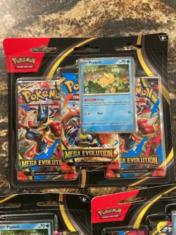 Pokemon Mega Evolution 3 Pack Blister [Psyduck] X3 Factory Sealed Brand New - Image 2