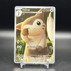 2025 POKEMON JOURNEY TOGETHER #168 FURRET ILLUSTRATION RARE - NM - Image 1
