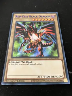 Yugioh! Red-Eyes Black Dragon (Blue) - LDS1-EN001 - Ultra Rare 1st LP - Image 1