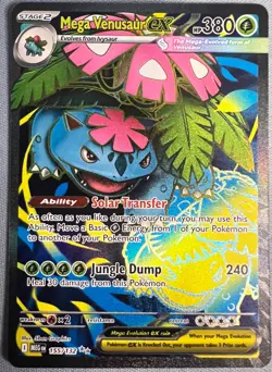 Mega Venusaur ex 155/132 - 2025 Mega Evolution - Pokemon TCG - JUST PULLED NM - Image 1