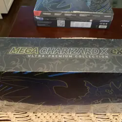 Pokemon TCG Mega Evolutions Mega Charizard X EX Ultra Premium Collection In hand - Image 3