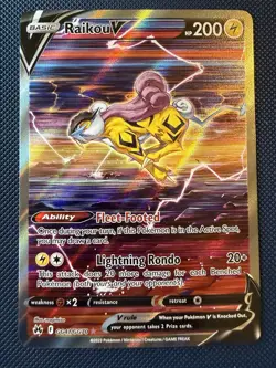 Pokemon TCG Crown Zenith Galarian Gallery Ultra Rare Raikou v GG41/GG70 B - Image 1