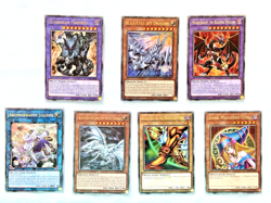 (7x) Yu-gi-Oh!! Rare!! LOT 7! Guardian/Blue-Eyes/Jasmine Chimera Prismatic TCG - Image 1