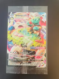 Pokemon Snorlax VMAX [Sword&Shield Stamped GameStop Exclusive 142/202] OVERSIZED - Image 1