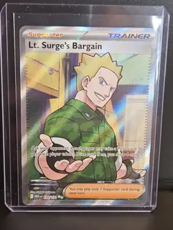 Pokemon TCG - Lt. Surge's Bargain 170/132 Me01: Mega Evolution Holo - Image 5