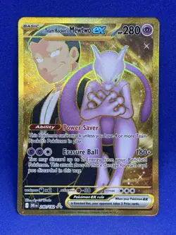 2025 Pokemon TCG - Destined Rivals - Team Rockets Mewtwo Ex #240/182 NM/MT - Image 1