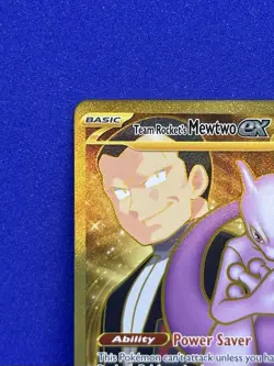 2025 Pokemon TCG - Destined Rivals - Team Rockets Mewtwo Ex #240/182 NM/MT - Image 2