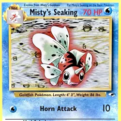 Misty's Seaking - Pokemon TCG - Gym Heroes - 55/132 - UNCOMMON ~ LP - Image 1