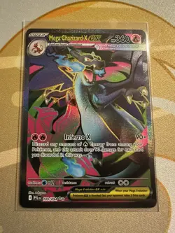 Mega Charizard X EX 109/094 English Pokemon TCG Phantasmal Flames Full Art MINT - Image 1