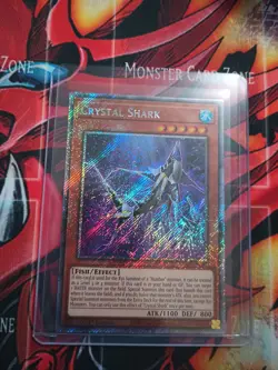 Yugioh! 1x Crystal Shark RA03-EN031 Platinum Secret Rare 1st Ed NM - Image 2
