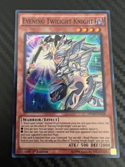 Yugioh Evening Twilight Knight MP16-EN124 Super Rare 1st Ed VLP - Image 1