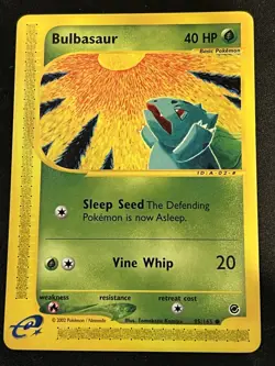 Pokemon TCG Bulbasaur Expedition Base Set, Card 95/165, Regular Common - Image 1