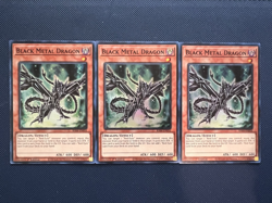 3x Yugioh Black Metal Dragon RA04-EN016 Super Rare 1st Edition NM - Image 1