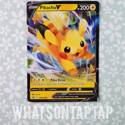 Pokemon Card Pikachu V SWSH285 Black Star Promo Pikachu Vmax Special Collection - Image 1