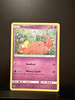 2018 Pokemon, McDonald's Promos, #5/12 Slowpoke, Holo Promo Card TCG - Image 1